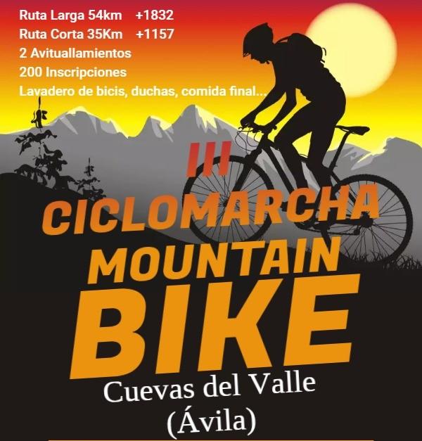 Cartel Ciclomarcha MTB Cuevas