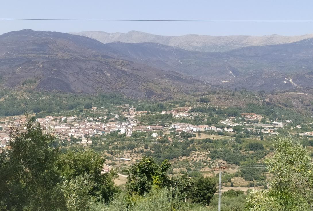 Mombeltrán tras el incendio 