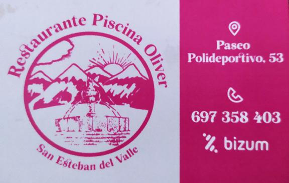Publicidad Bar Restaurante Piscina Oliver